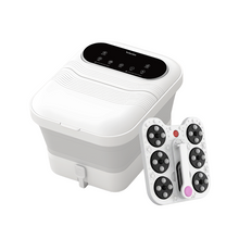 Load image into Gallery viewer, 日本Yohome 3D太極輪智揉全足穴位多防護超大屏易視觸恆溫折疊足浴盆
