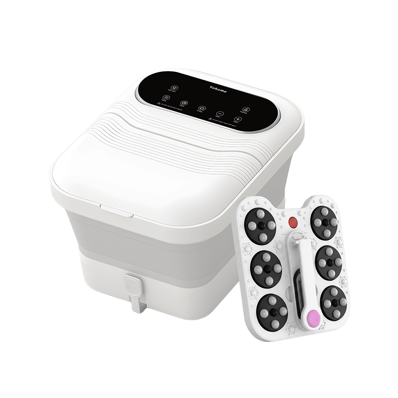 日本Yohome 3D太極輪智揉全足穴位多防護超大屏易視觸恆溫折疊足浴盆